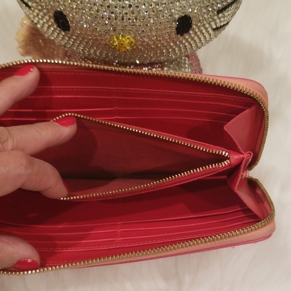 Louboutin Pink Studded Wallet - Picture 7 of 8